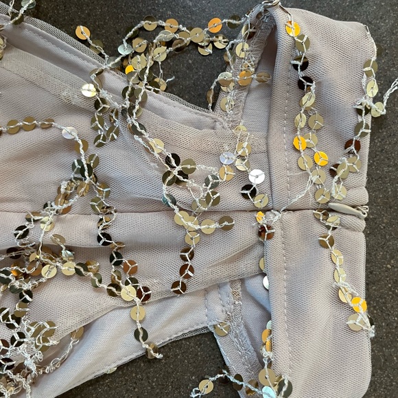 NWOT Long Sequin Gown Dress - Picture 4 of 8